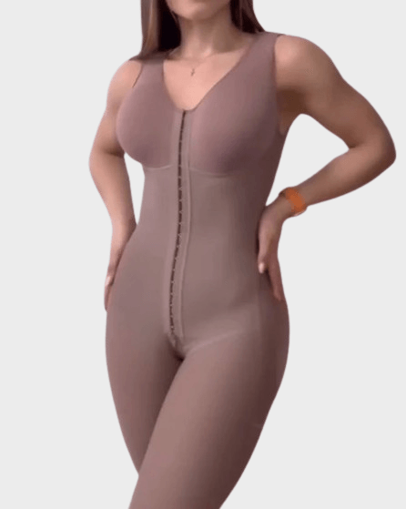 Postpartum Full Body Body Shaper For Women Knee Length & Bra - Wishe