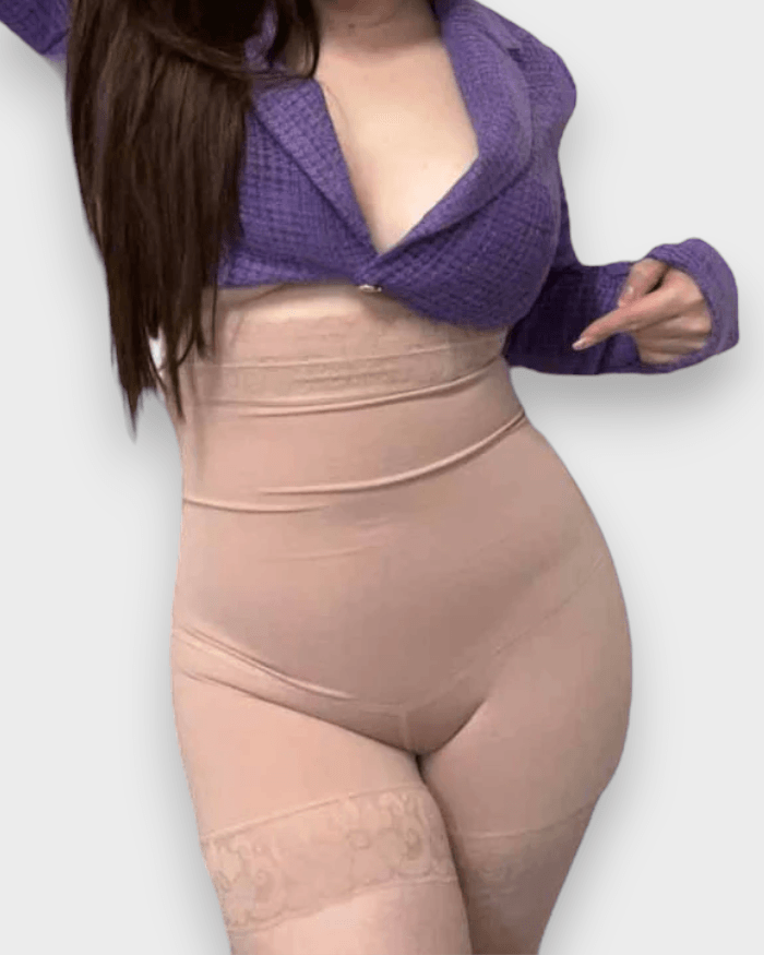 High Waist Seamless Faja Shorts - Wishe