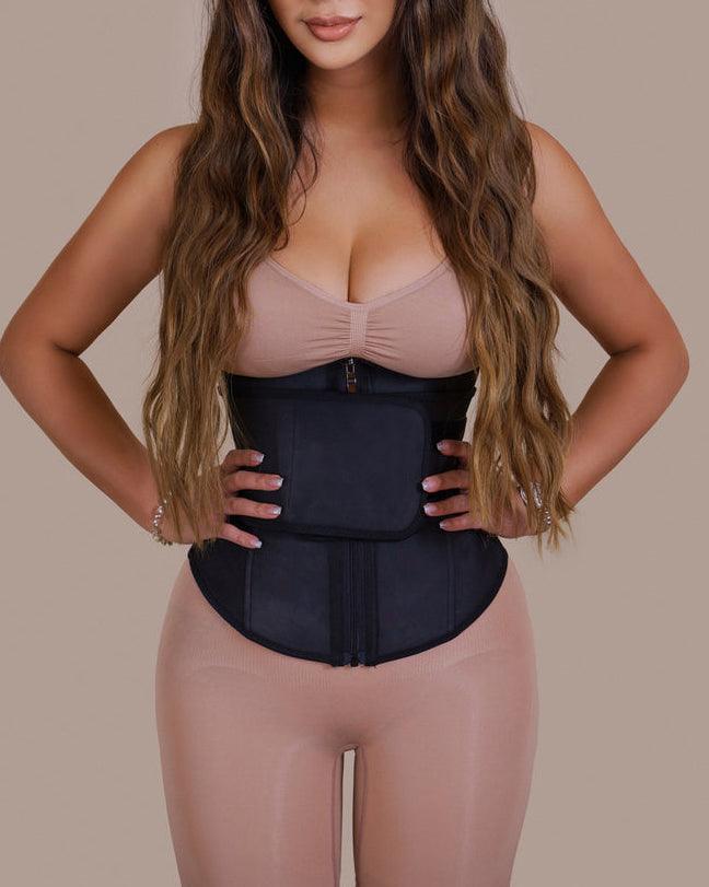 Curve Sculpting Strap + Zipper Waist Trainer