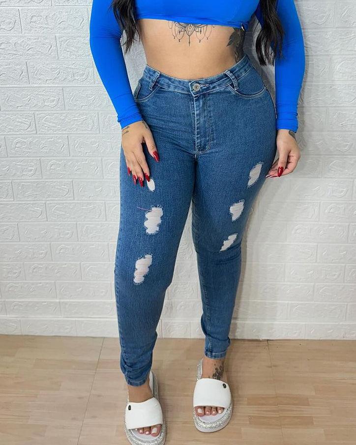 High Rise Skinny Curvy Jeans