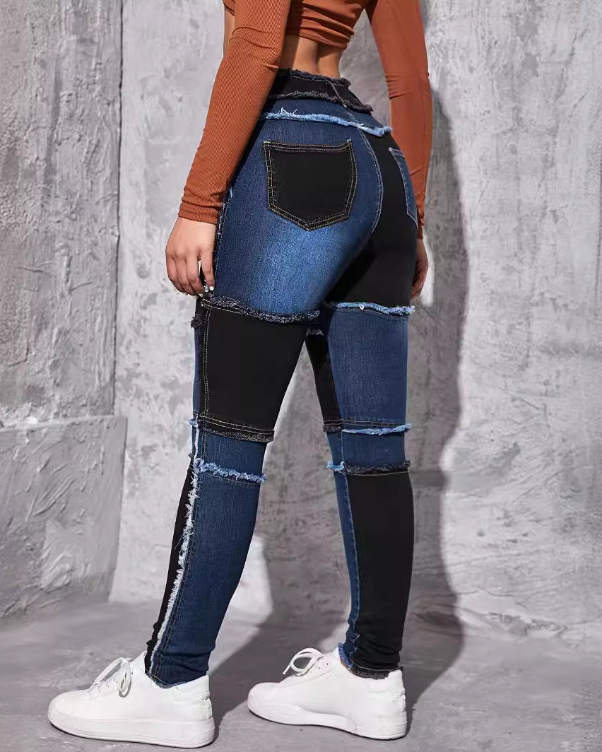 High Waist Skinny Figure Fit Jeans