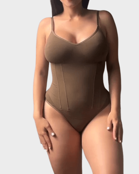 High Compression Skinny Tummy Control Shapewear Bodysuit - Wishe