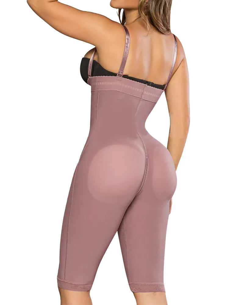 Invisible Effect Tummy Control Open Bust Thigh Slimmer Shapewear