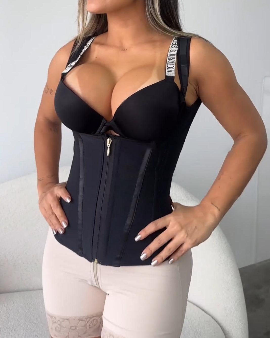 Internal Hooks Waist Trainer Faja Corset Vest - Wishe