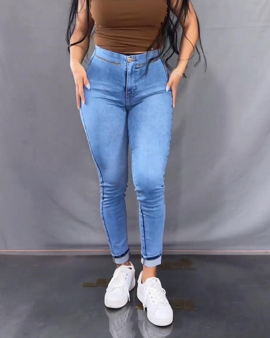 High Waist Skinny Jeans Faja