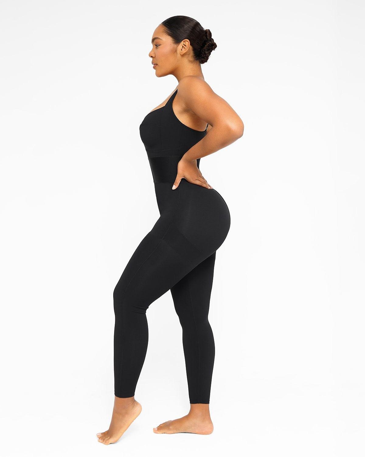 ElasticFuse Waistband Shaping Jumpsuit - Wishe