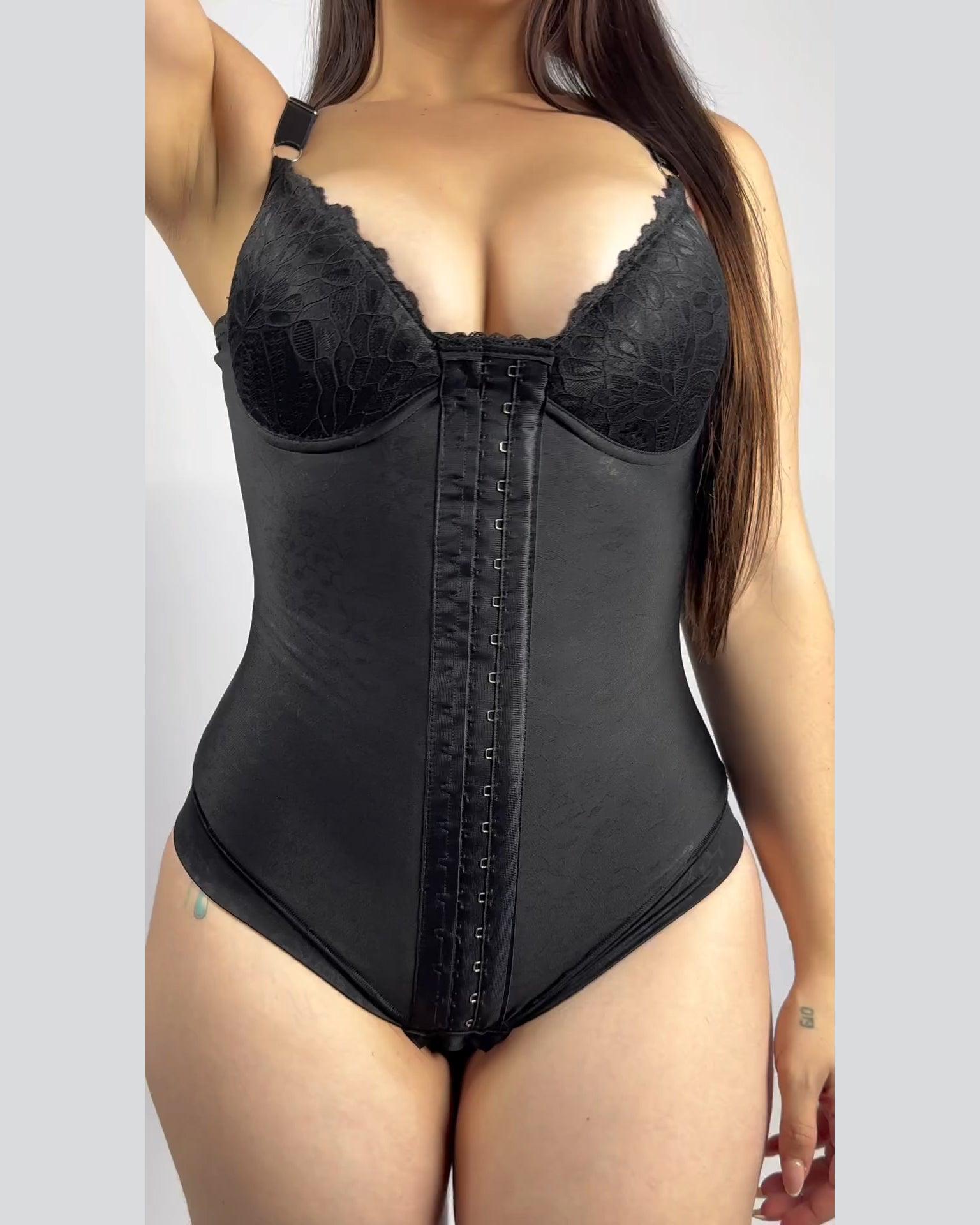 Full Body Hourglass Figure Bodysuit - Wishe