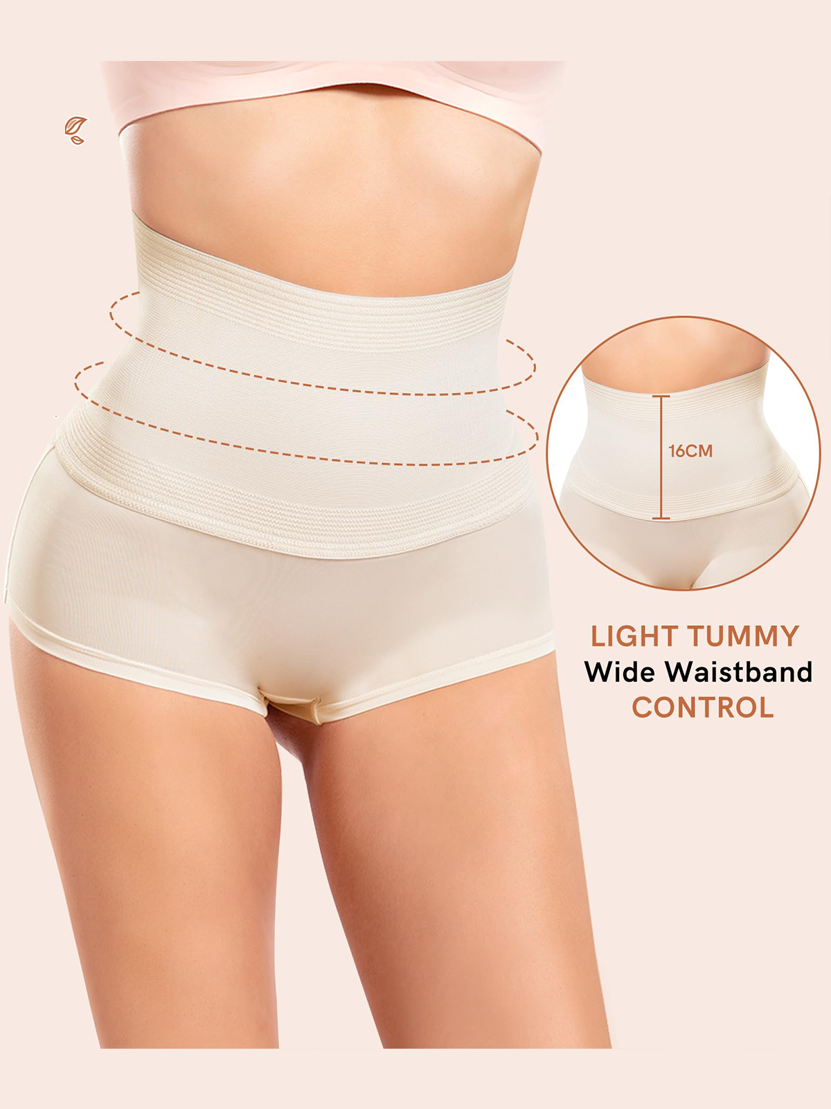 High Waist Flat Tummy Invisible Panties