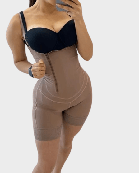 Side Zipper Tummy Control Shaperwear - Wishe