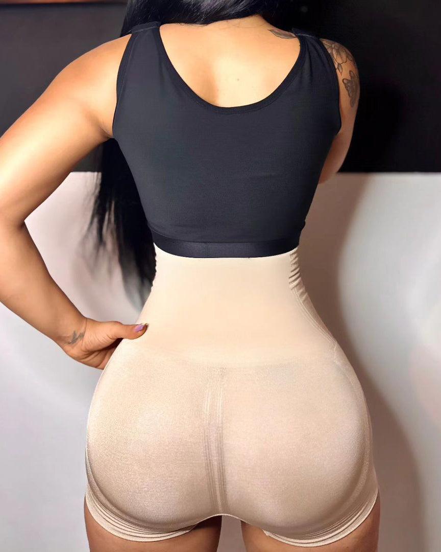 Seamless High Waist Tummy Control Booty Short - Wishe