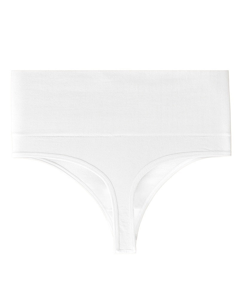 Threaded Solid Color Simple Thong