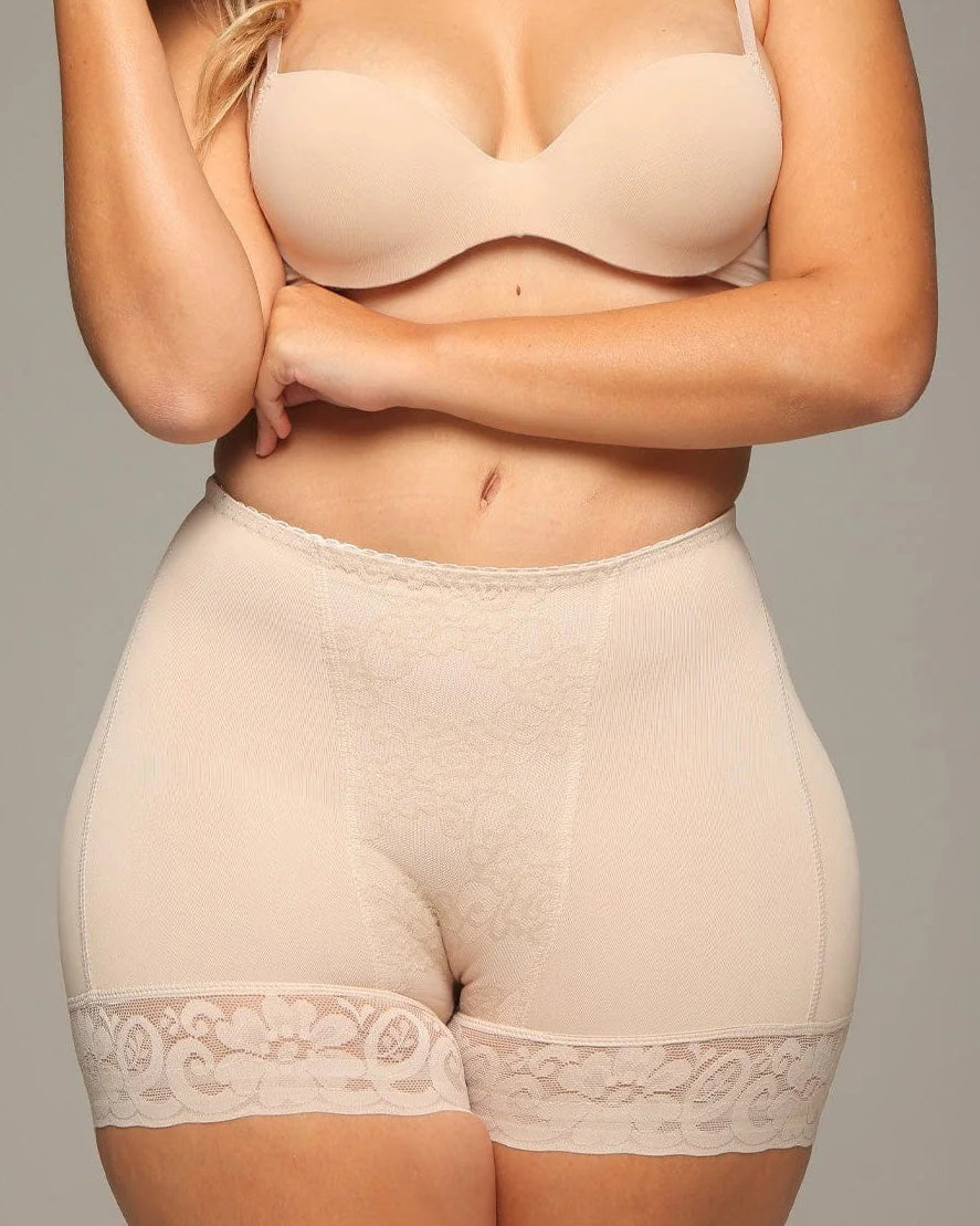 Lace Butt Push Up Peach Faja Short