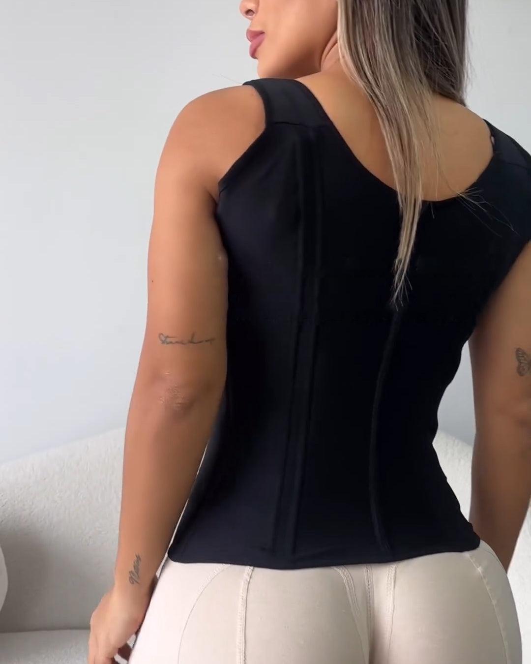 Internal Hooks Waist Trainer Faja Corset Vest - Wishe