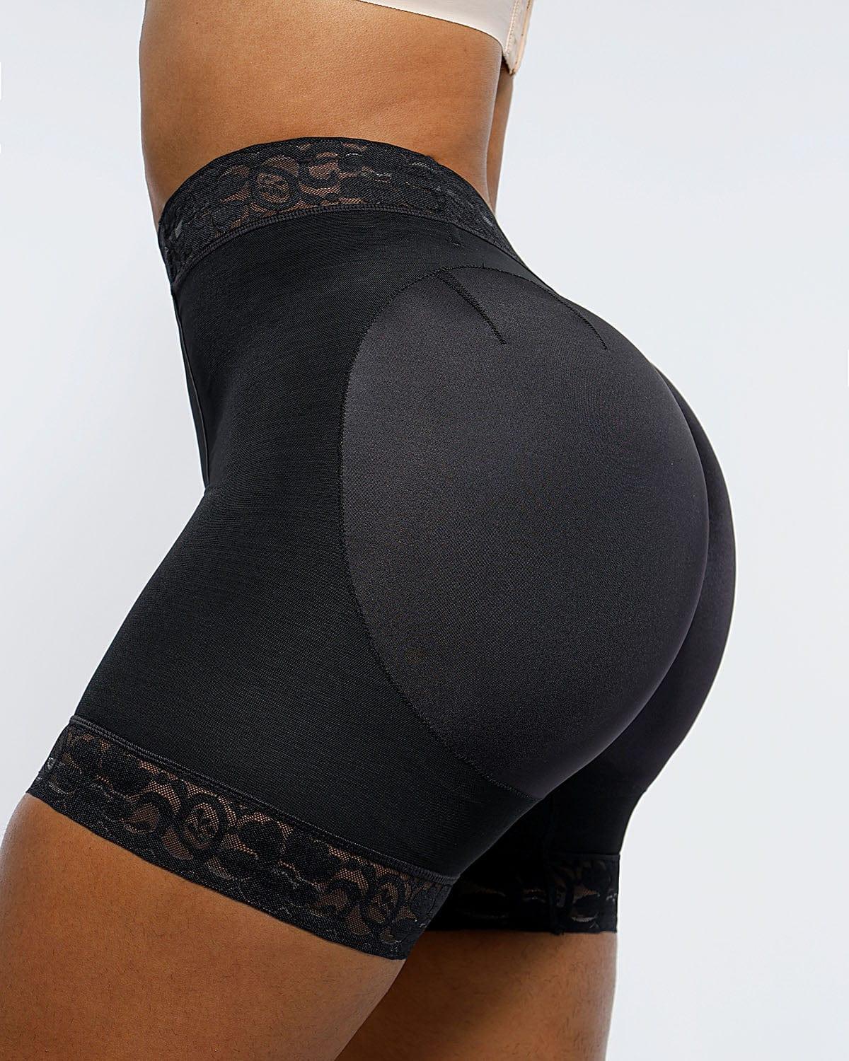 Mid Waist Lace Butt Enhancer Panty - Wishe