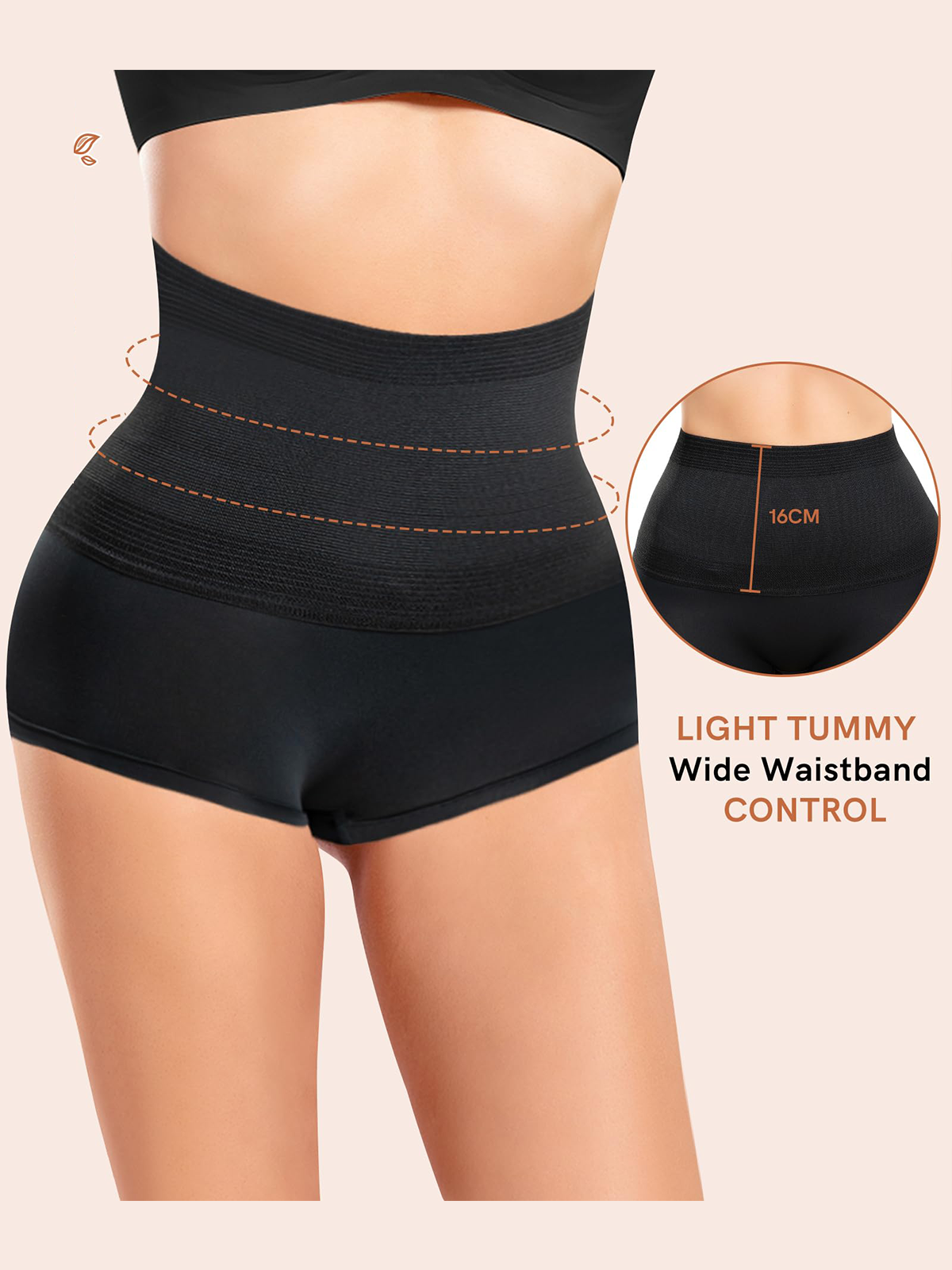 High Waist Flat Tummy Invisible Panties