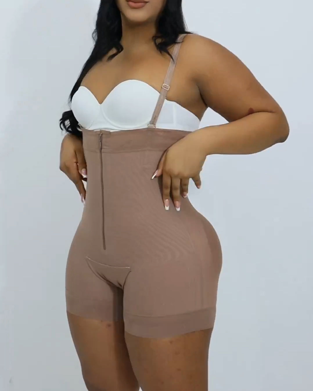 High Waist Strap Faja Short