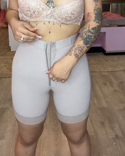 Zipper Seamless Faja Shorts