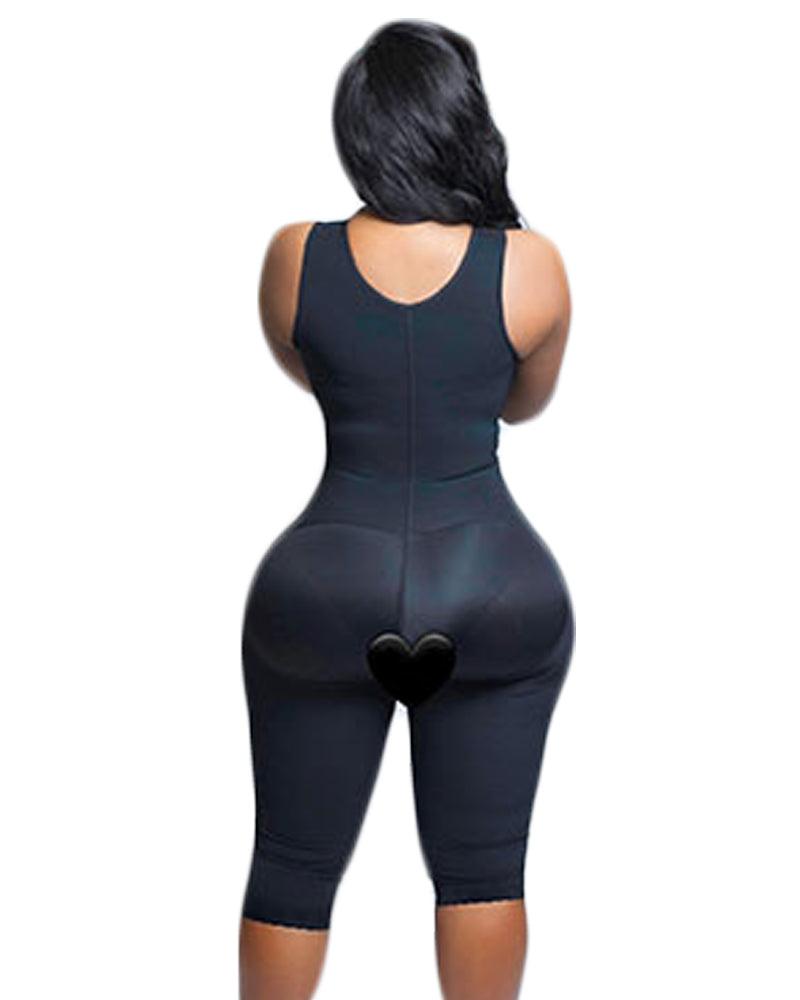 High Compression Body Garment Comfort Fit Slimming Fajas Lace Body Shaper - Wishe