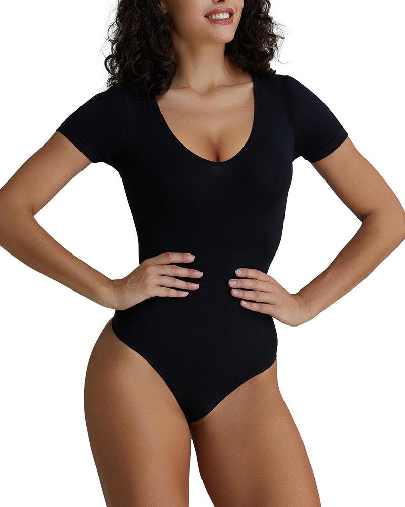 Short Sleeve Seamless Shapewear - Wishe