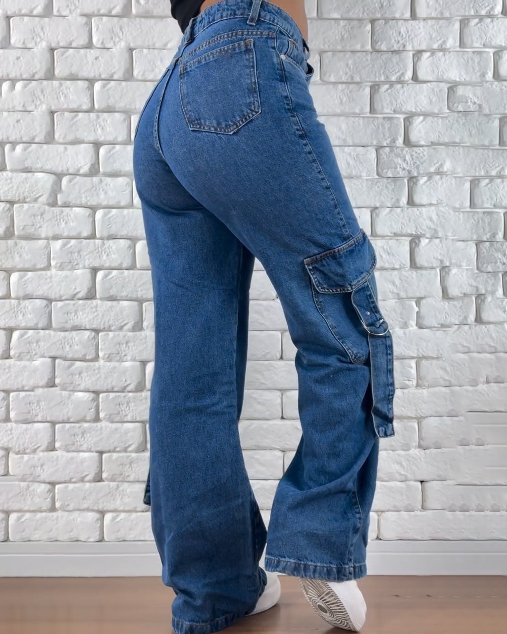 Calca Peach Butt Cargo Jeans