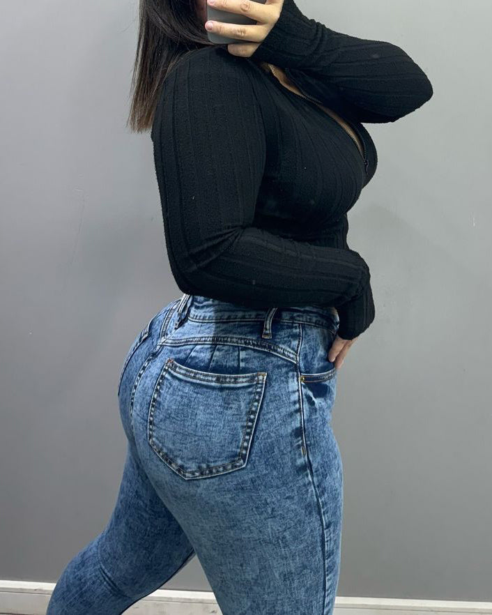 Abdomen Control Butt Lift Jeans