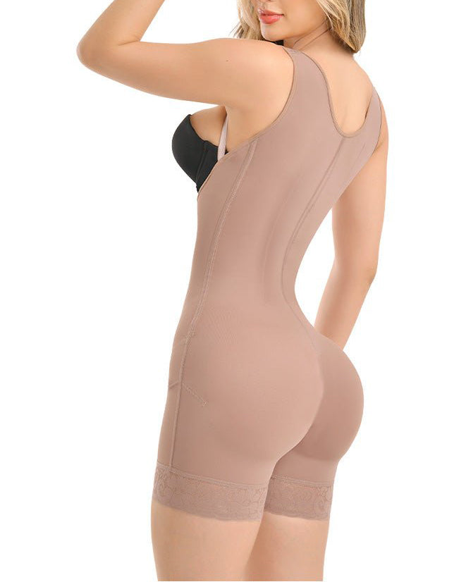 Short Ribs Girdle With 7 Ribs With Closure Ultrasecret Enhancement