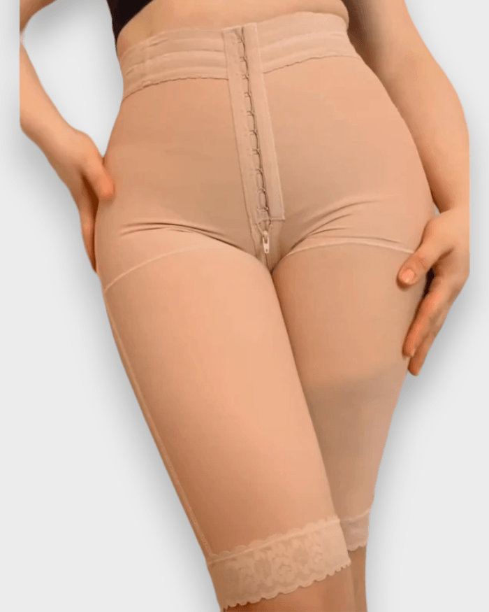 High Waist Shorts With 3 Levels Of Adjustment - Wishe