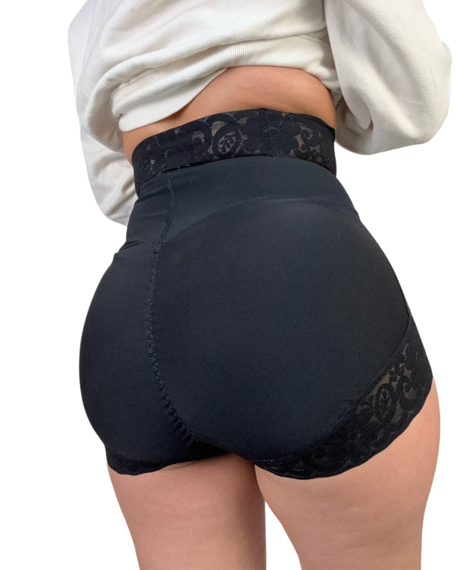 Butt Lifting and Tummy Control Pant Shorts With Zipper