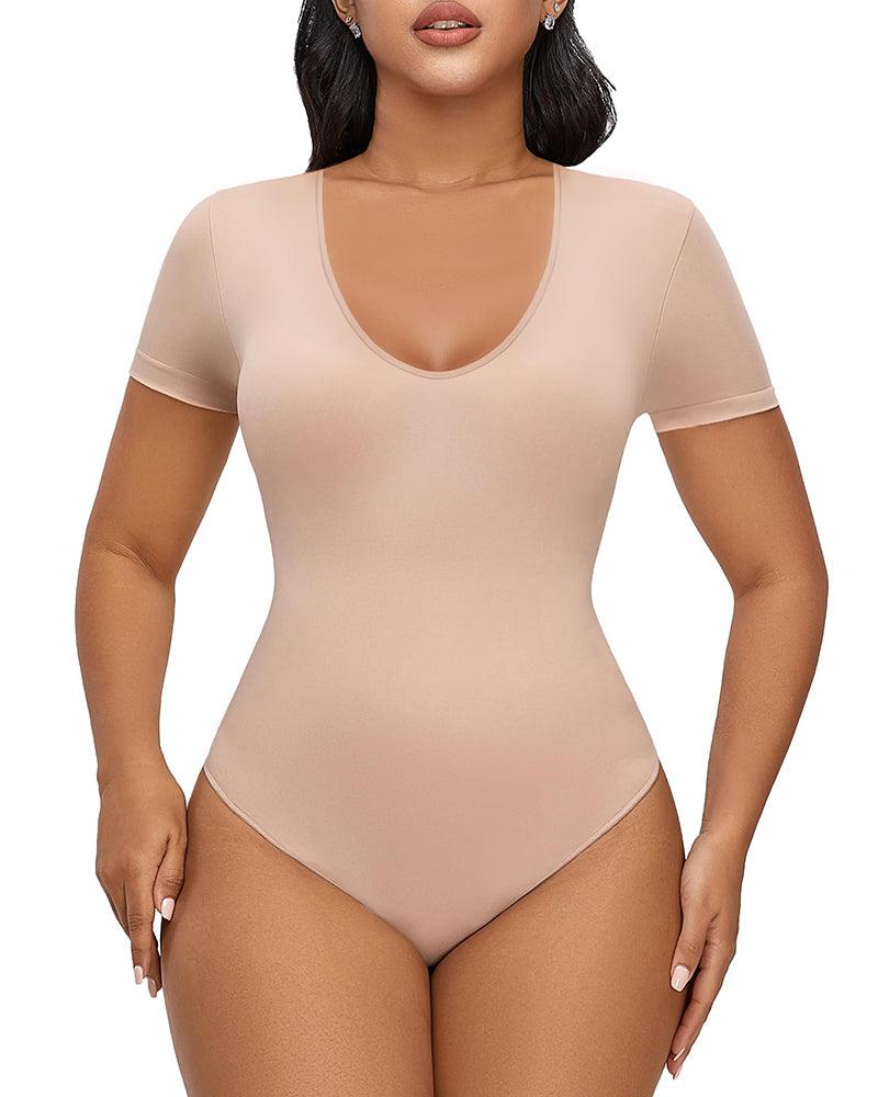 Short Sleeve Seamless Shapewear - Wishe