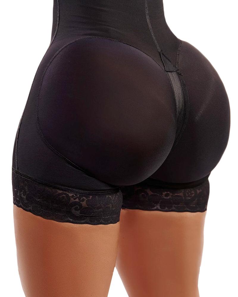 Classic Center Butt Lifter Effect Faja Women Slimming Fajas Lace Body Shaper - Wishe