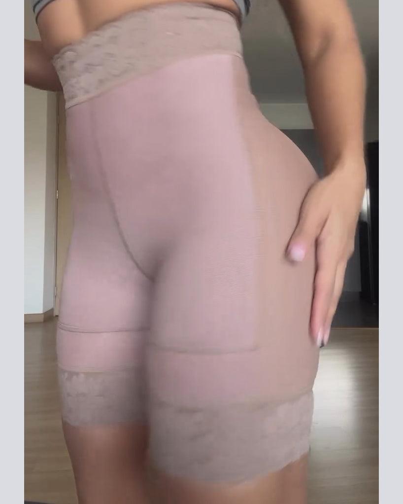 High Waist Butt Lift Seamless Lace Faja Short