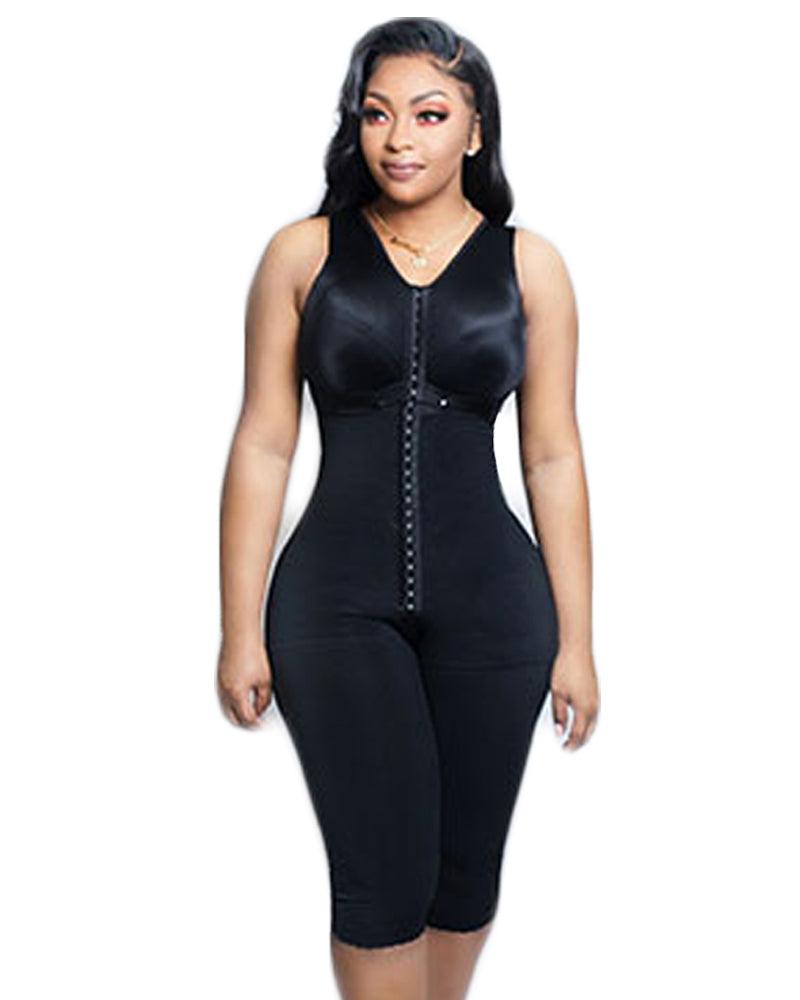 High Compression Body Garment Comfort Fit Slimming Fajas Lace Body Shaper - Wishe