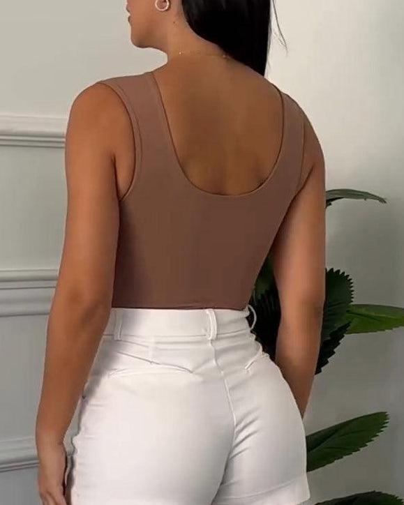 Wide Strap Bodysuit - Wishe