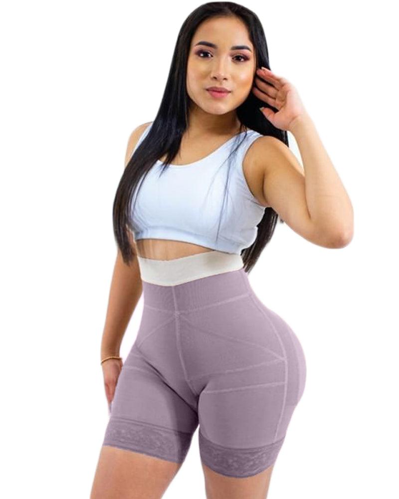 Daily Life Use Double Pressure Shaping Shorts Slimming Fajas Lace Body Shaper Girdle - Wishe