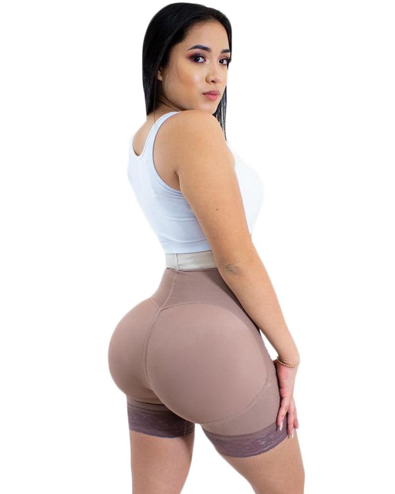 Daily Life Use Double Pressure Shaping Shorts Slimming Fajas Lace Body Shaper Girdle - Wishe