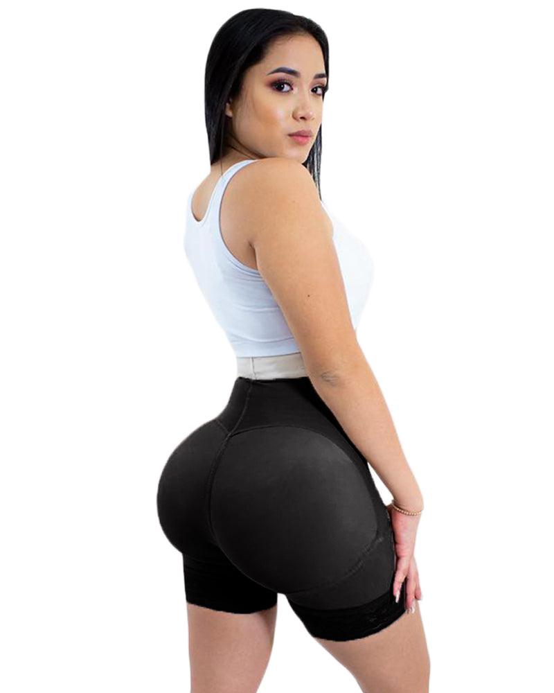 Daily Life Use Double Pressure Shaping Shorts Slimming Fajas Lace Body Shaper Girdle - Wishe