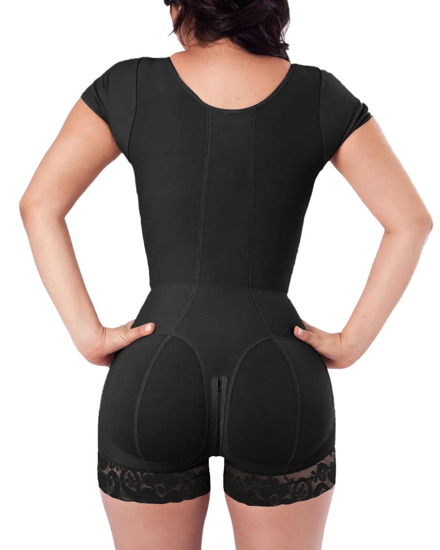 Short Sleeve Tummy Control Fajas Shapewear