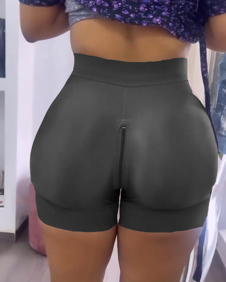 Butt Lift Zipper Short