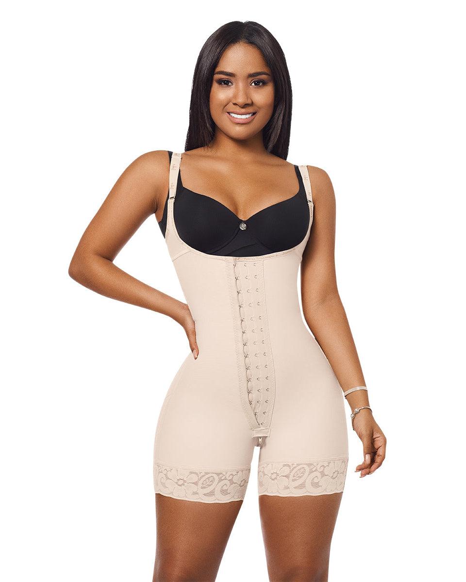 Faja Colombiana Abdomen Control Hourglass Faja With Straps Hooks - Wishe