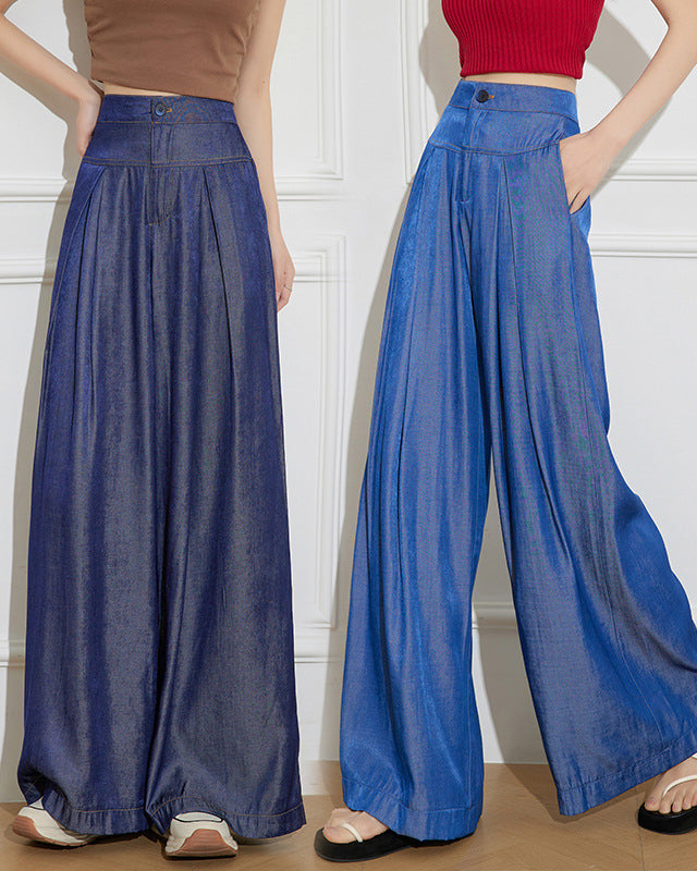 High Waist Straight Wide Leg Pants