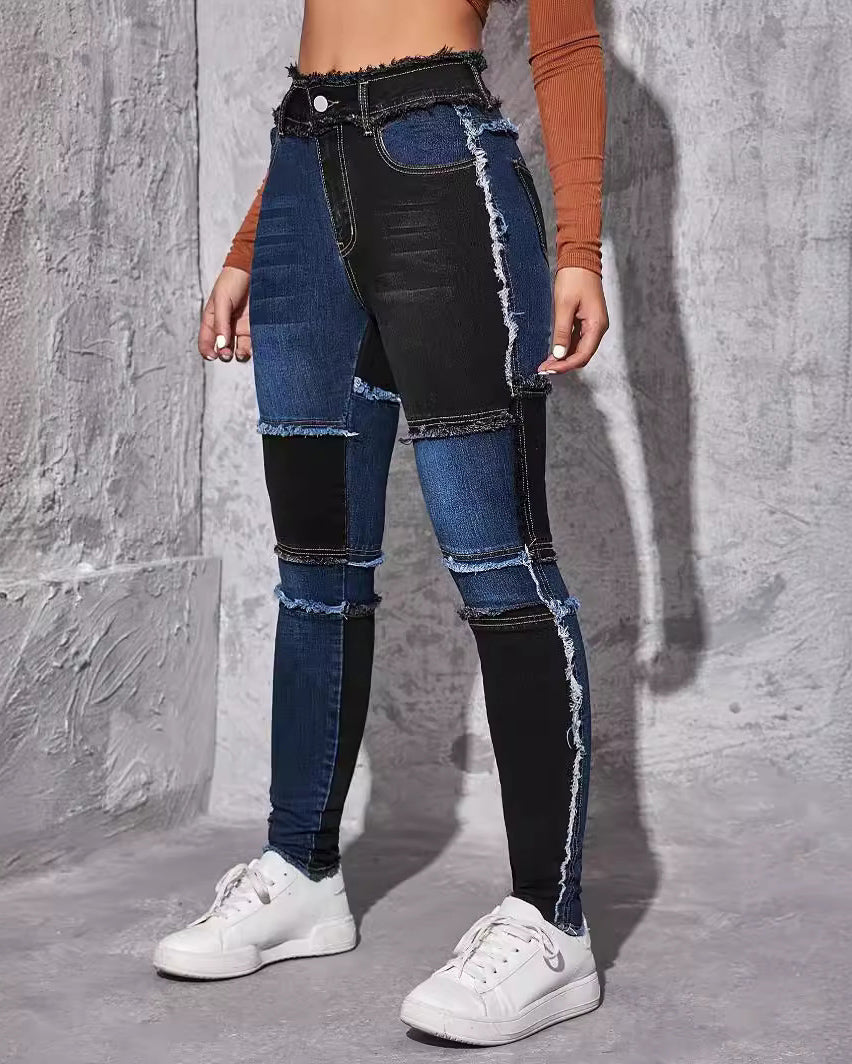 High Waist Skinny Figure Fit Jeans