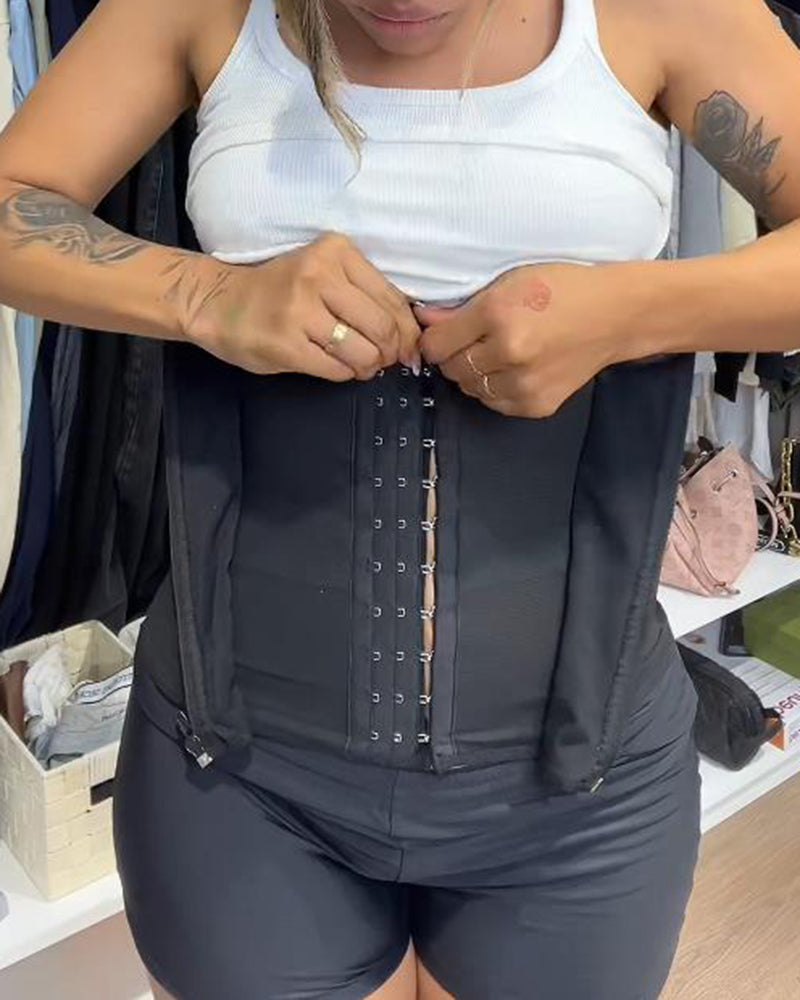 Zip-breasted Waistband