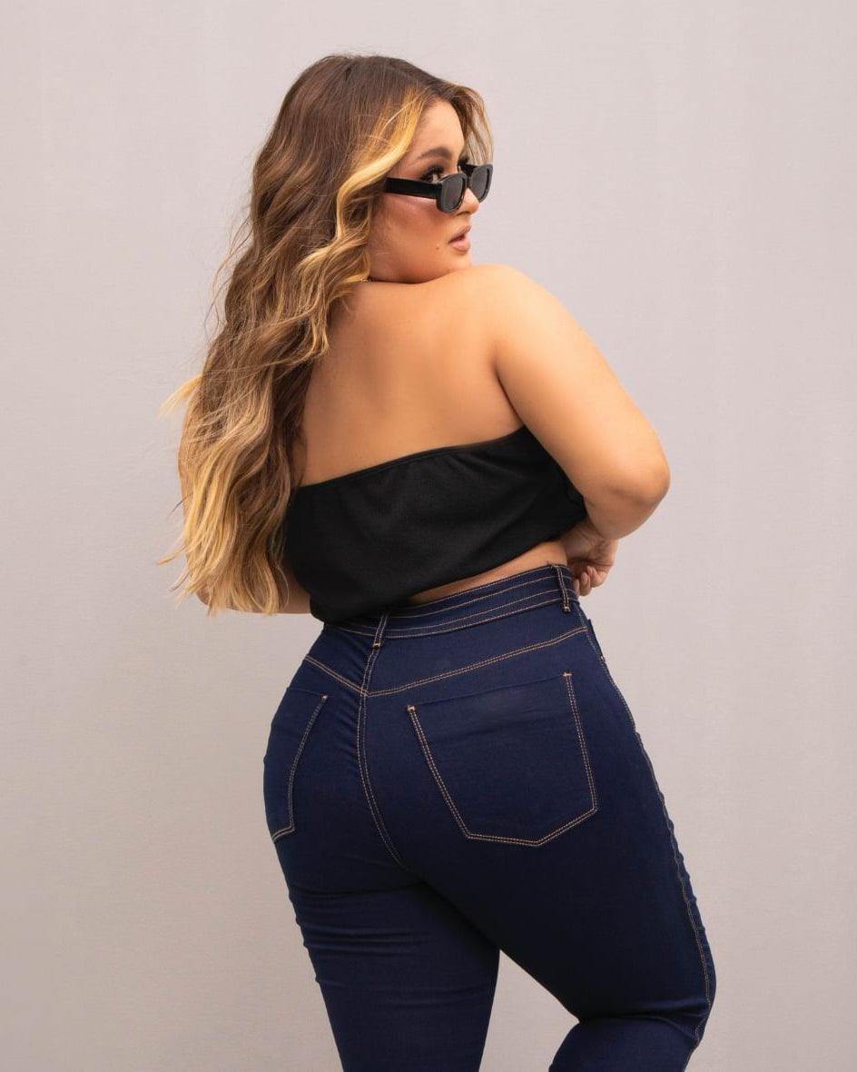 Deep Blue Interna Faja Shape Jeans