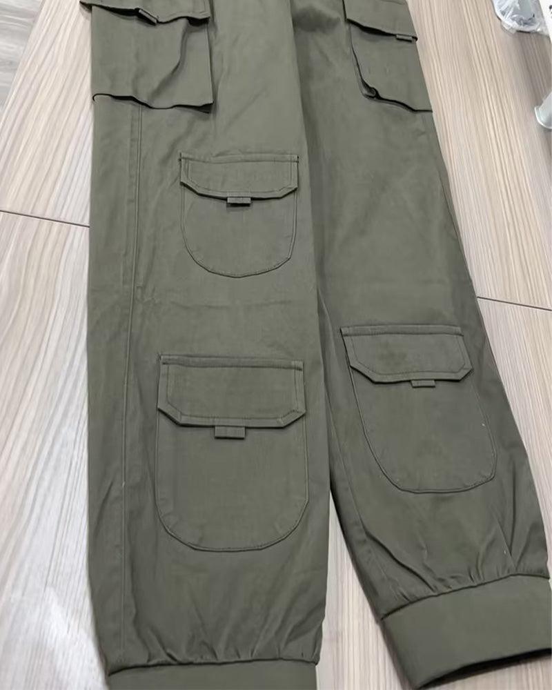 Stretched-Foot Cargo Pants (Pre-Sale)