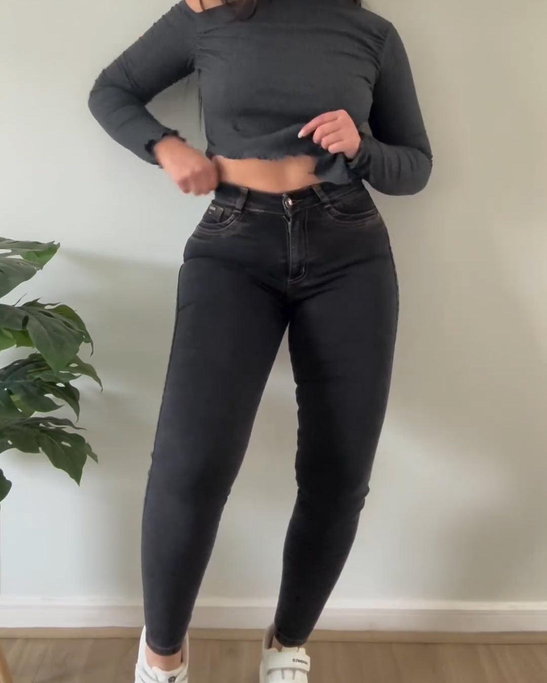 High Waist Skinny Butt Push Up Strech Jeans