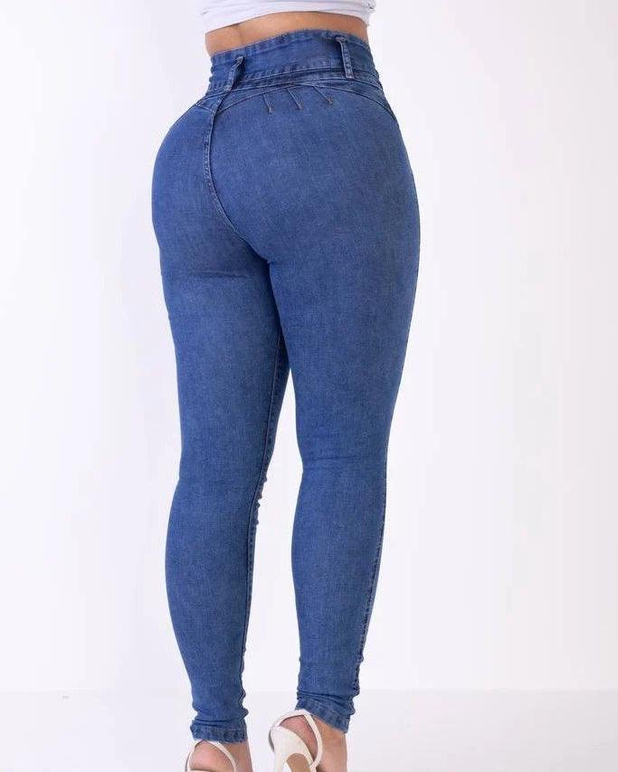 High Rise Skinny Jeans - Wishe