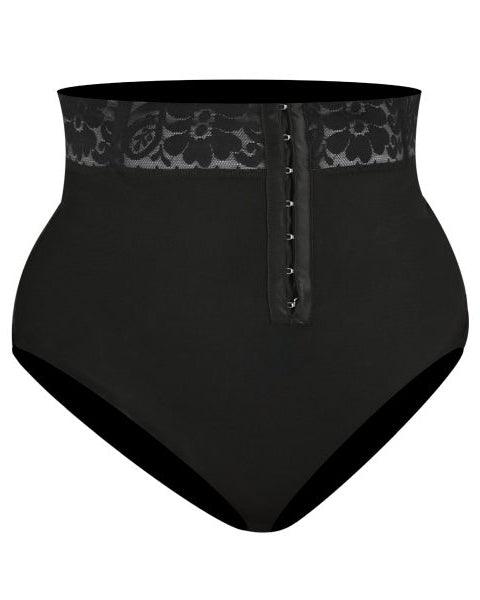 High Waist Lace Tummy Control Butt Push Up Faja Pant - Wishe