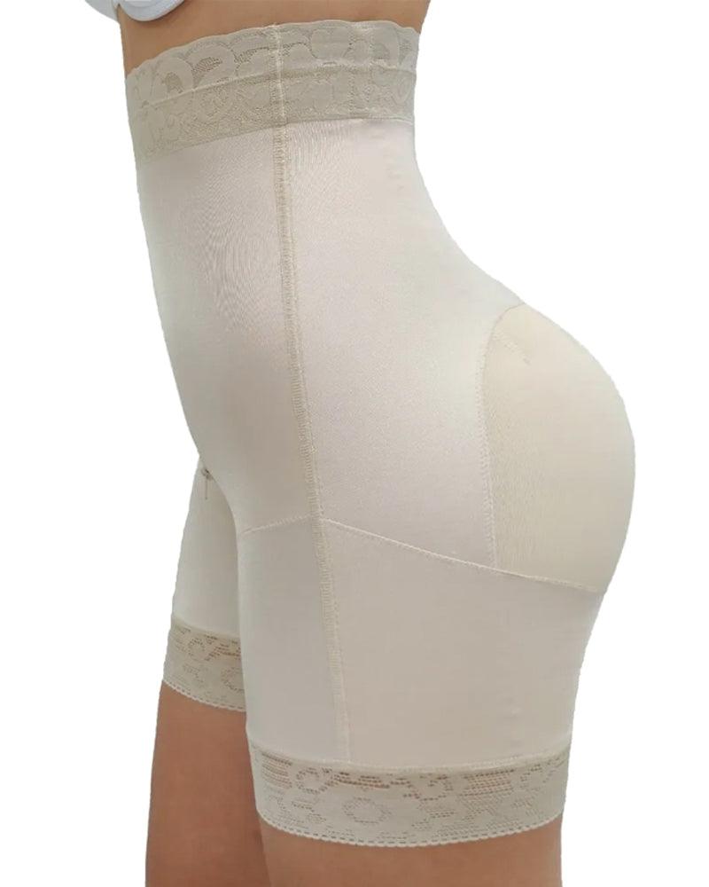 High Waist Stitching Lace Short Butt Lifter Charming Curves - Wishe