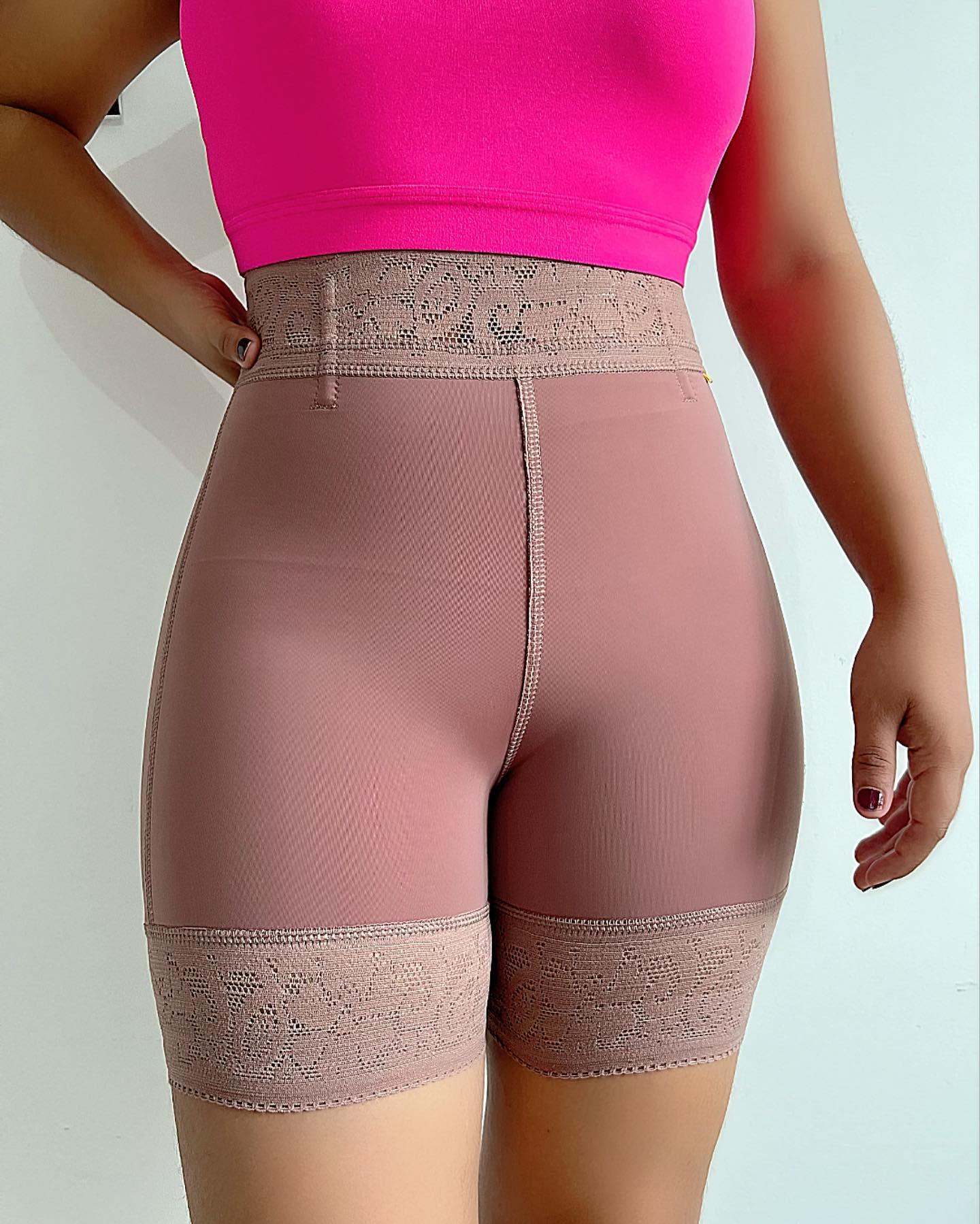 Lace High Waist Butt Lift Shaper Short - Wishe