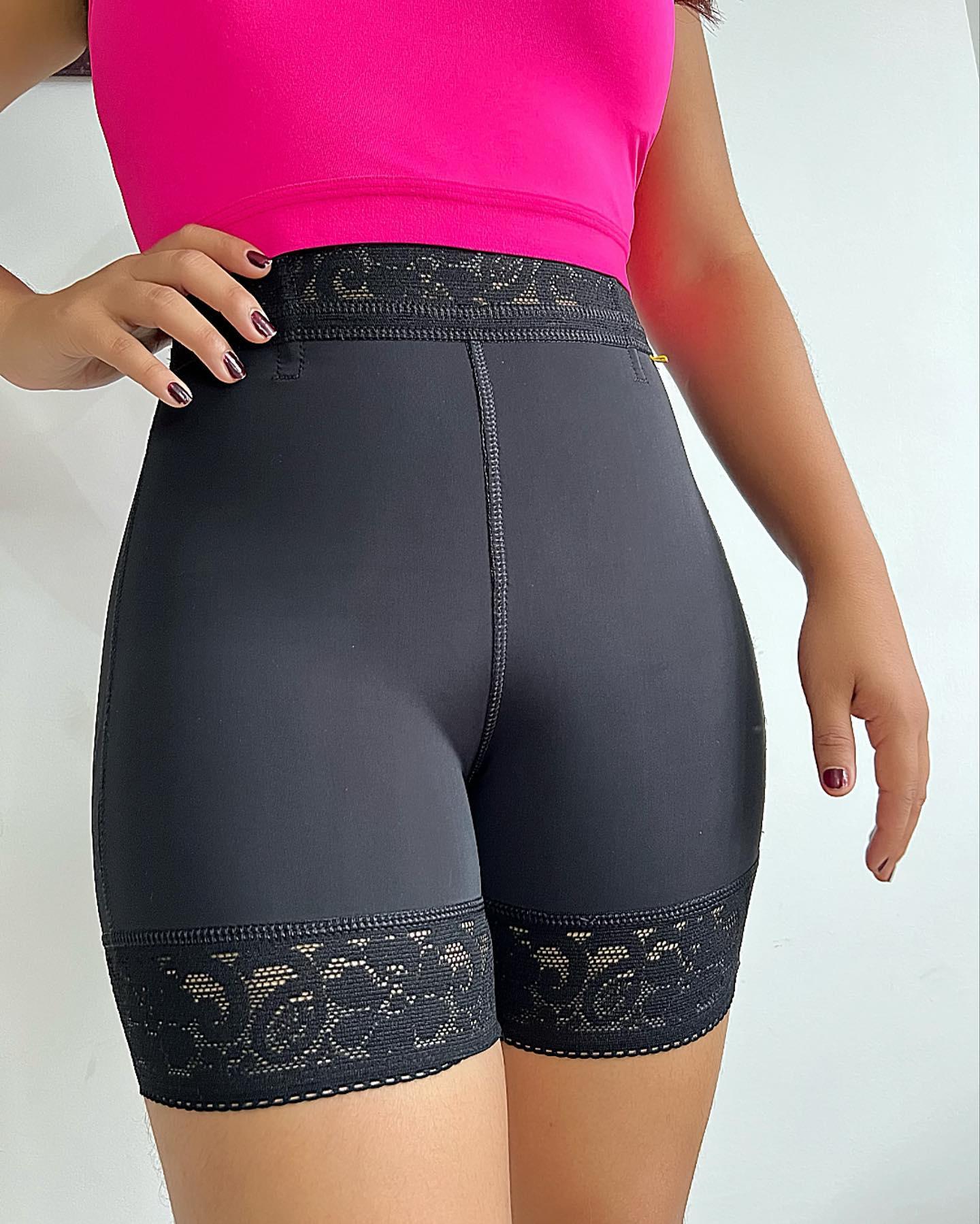 Lace High Waist Butt Lift Shaper Short - Wishe